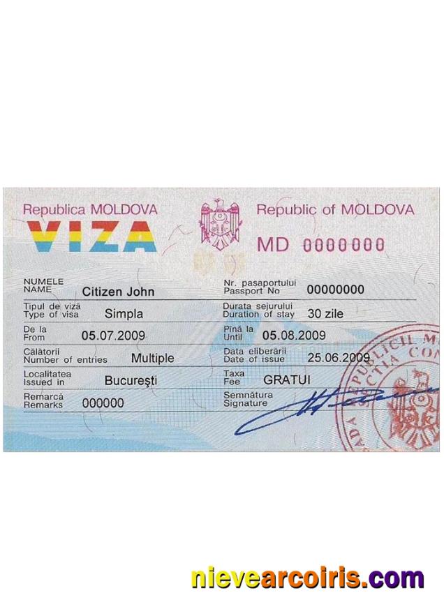 MOLDOVA visa